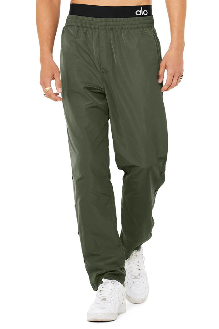 Alo Yoga Legend Snap Men's Pants Dark Green | SDYVLKA-48