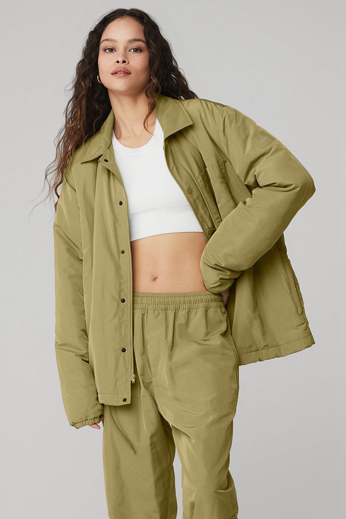 Alo Yoga Legend Women's Jackets Green | JBERPTN-35