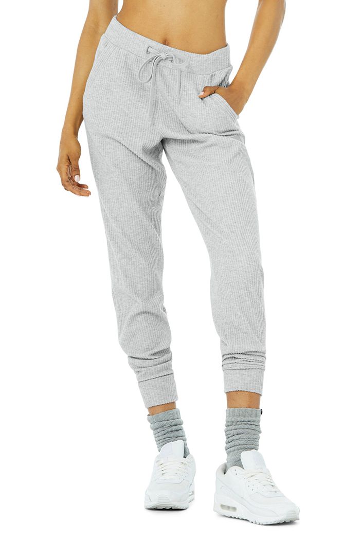 Alo Yoga Muse Sweat Women's Pants Grey | CMLTPOH-32