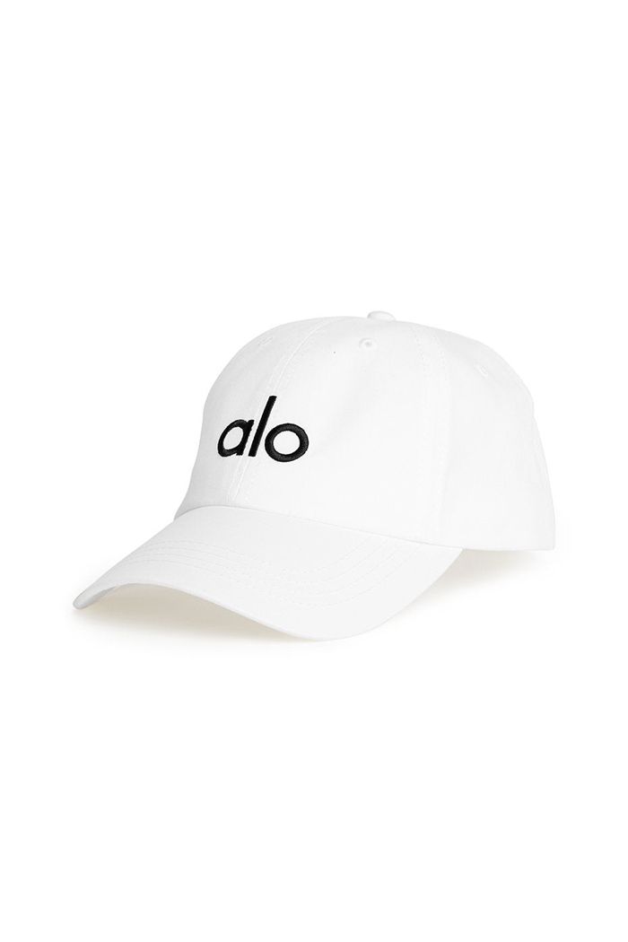 Alo Yoga Off-Duty Women's Cap White Black | PSKWRVC-51