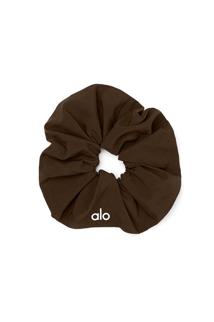 Alo Yoga Oversized Women's Scrunchie Black | OJQAZKV-89