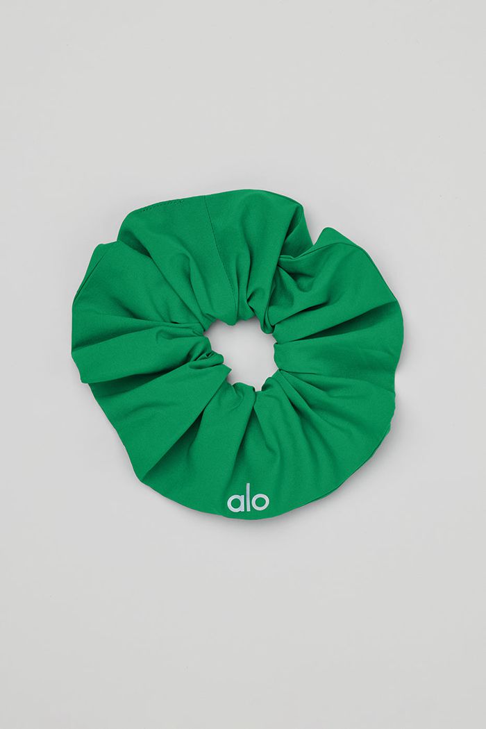 Alo Yoga Oversized Women's Scrunchie Green Turquoise | SBYGETL-63