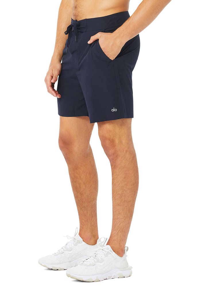 Alo Yoga Plow Board Men's Short Black | CKZSDIV-43