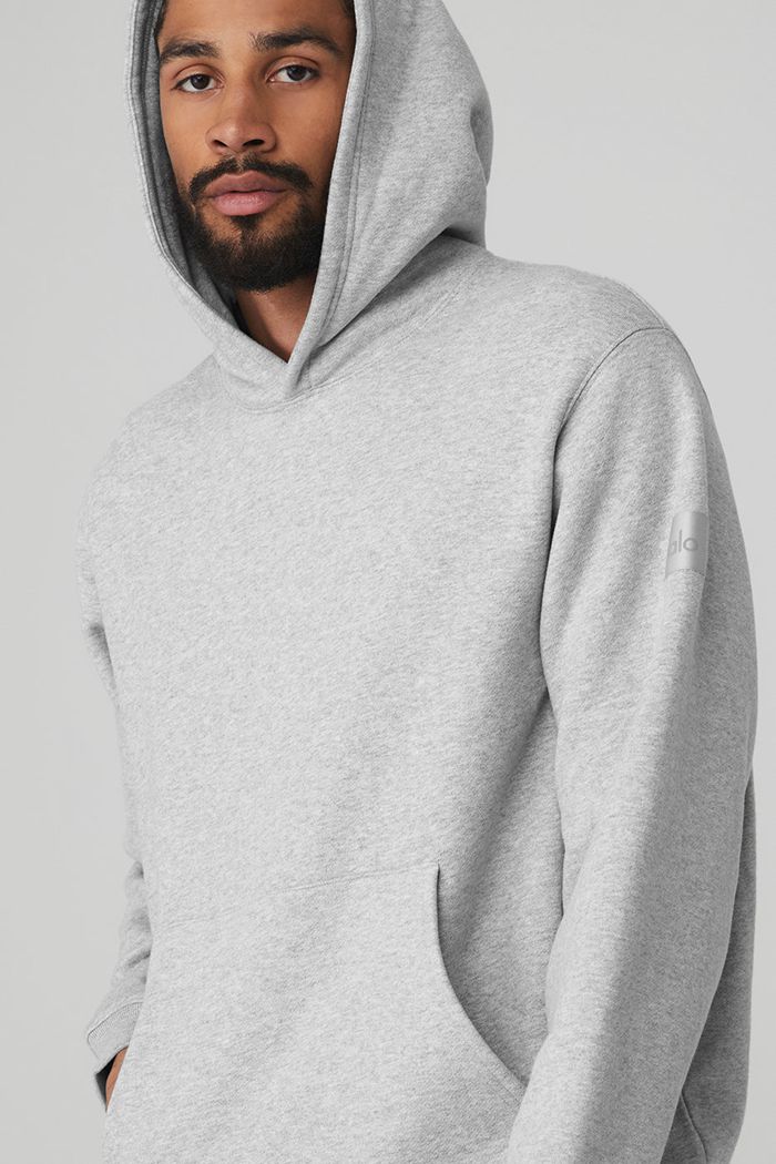 Alo Yoga Renown Men's Hoodie Grey | LDWKHYR-73