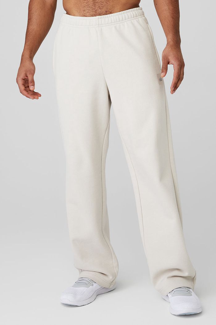 Alo Yoga Renown Sweat Men's Pants Beige | DPGKTUL-81