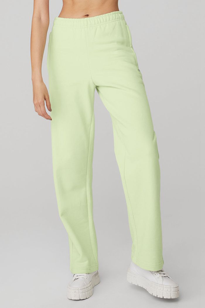 Alo Yoga Renown Sweat Women's Pants Green | PMHRNDQ-86