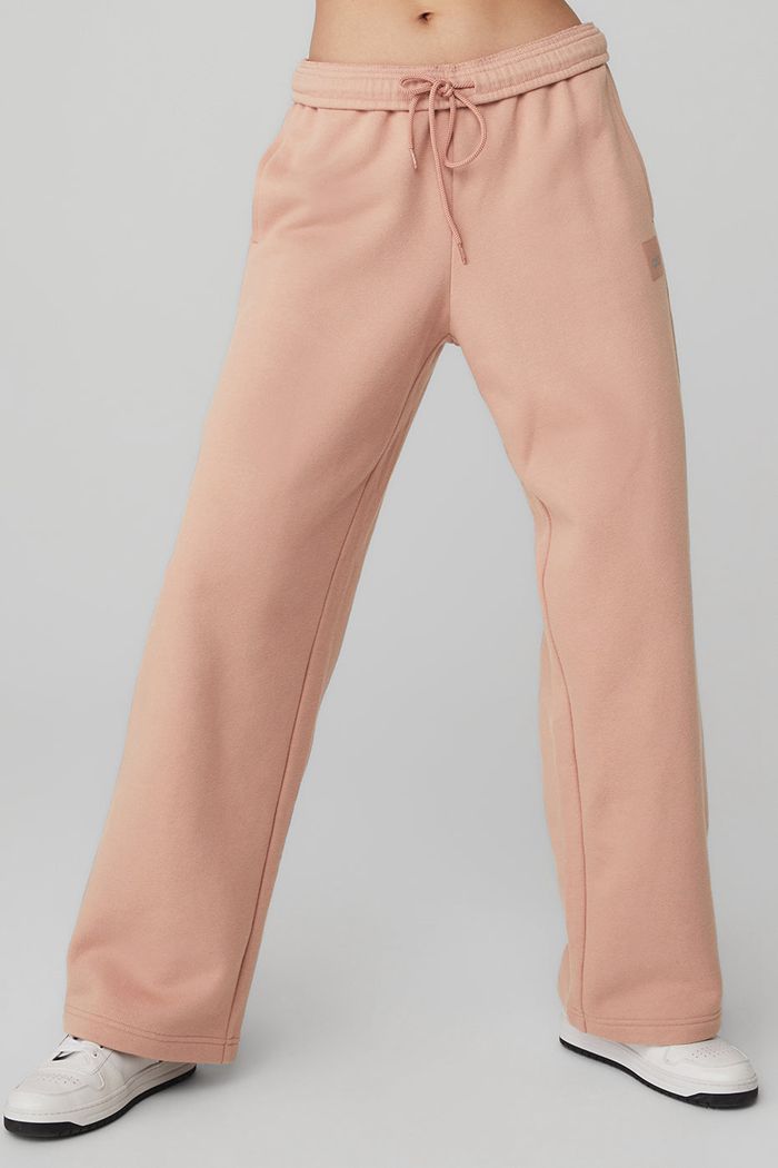 Alo Yoga Renown Sweat Women's Pants Pink | KOEBWAF-48