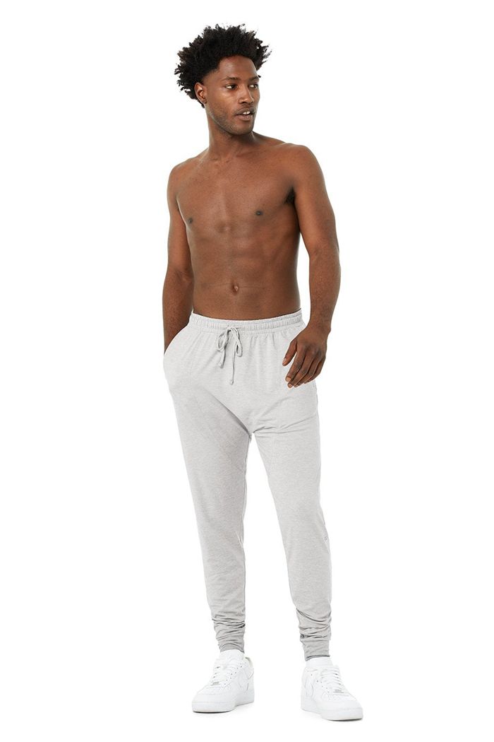 Alo Yoga Revitalize Men's Pants Grey | WEMISBV-27