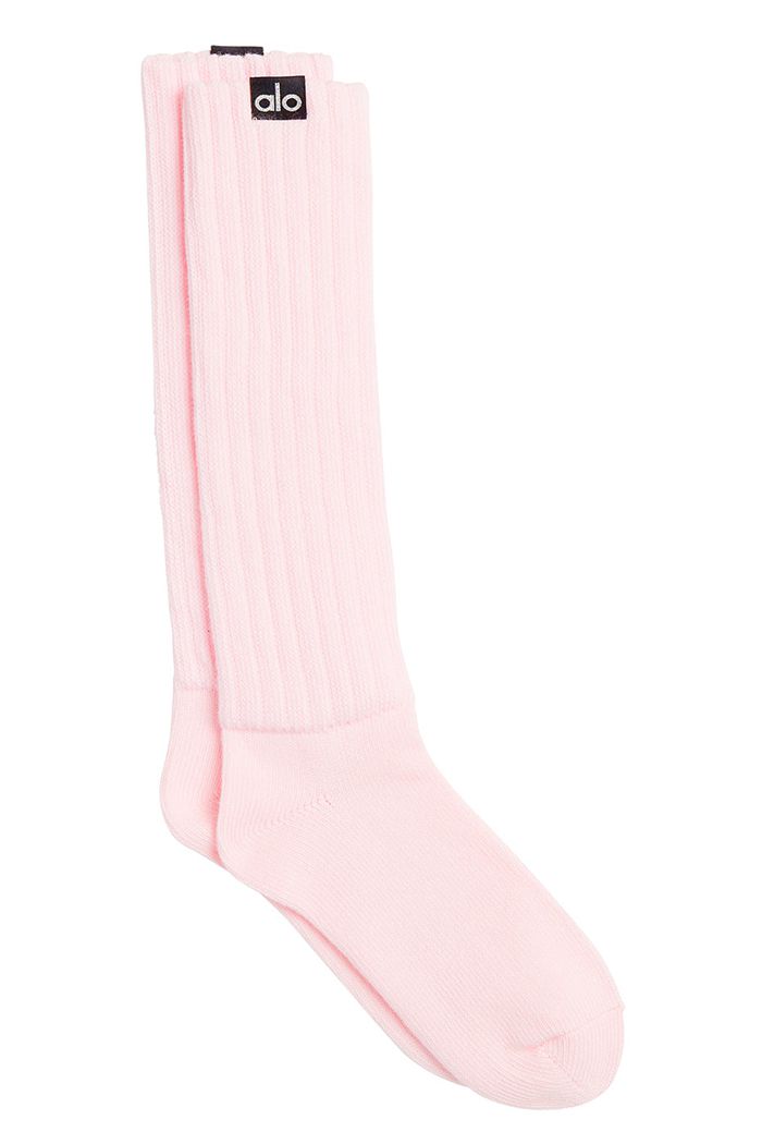 Alo Yoga Scrunch Women's Socks Pink | DPUKGXV-38