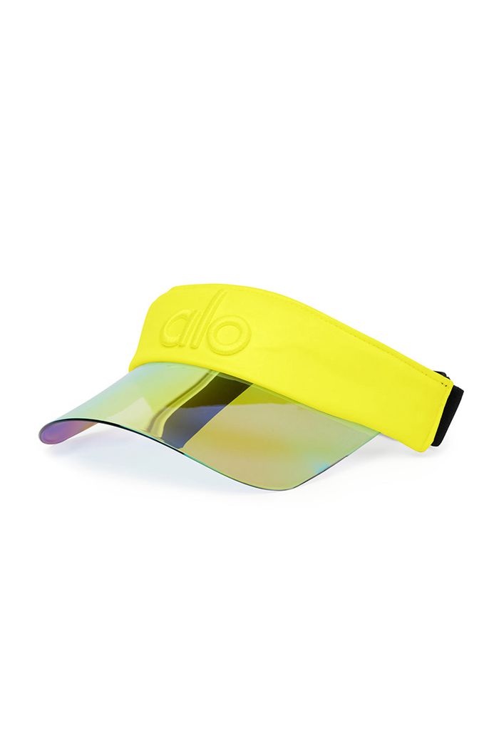 Alo Yoga Solar Women's Visor Yellow | DNLGBUT-91