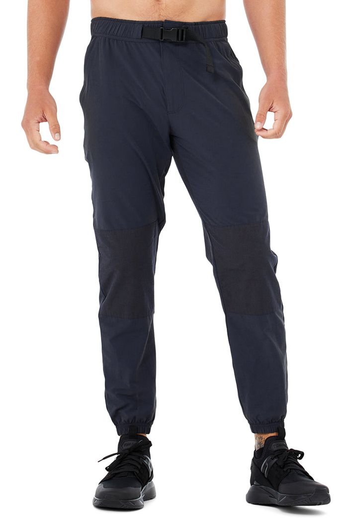 Alo Yoga Talus Tech Men's Pants Black | WIXSKMT-07