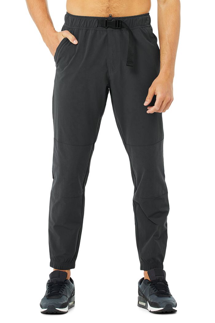 Alo Yoga Talus Tech Men's Pants Dark Grey | TXWQPJV-74