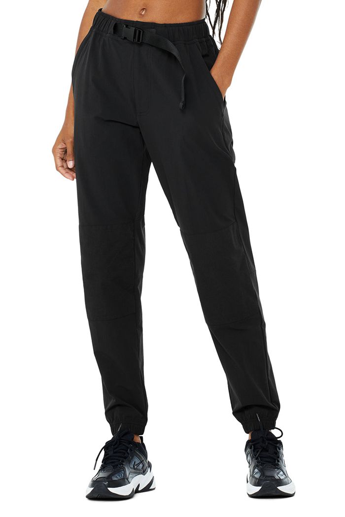 Alo Yoga Talus Tech Women's Pants Black | DFEVNWT-40