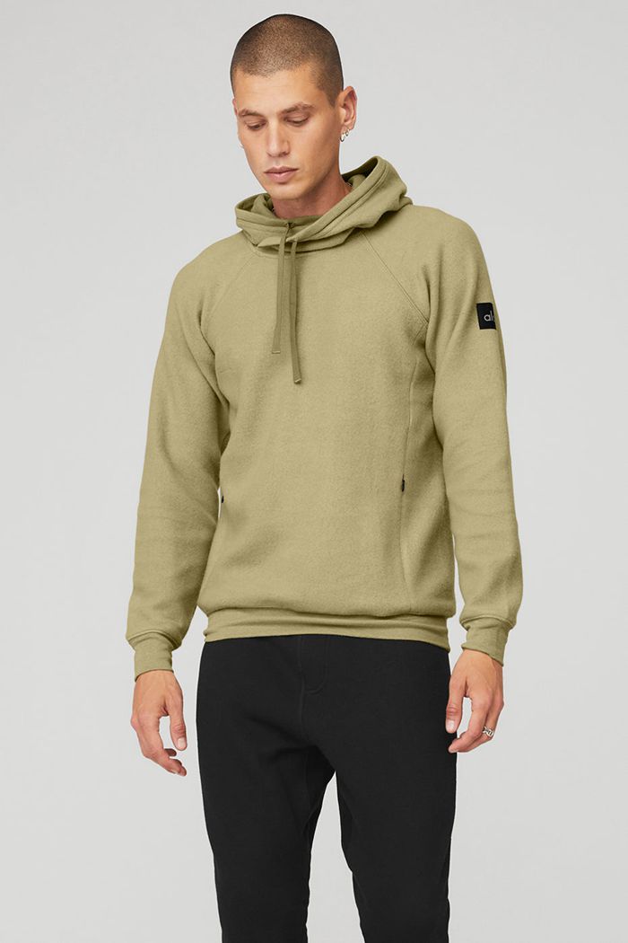 Alo Yoga The Triumph Men's Hoodie Green | HCWIBKN-23