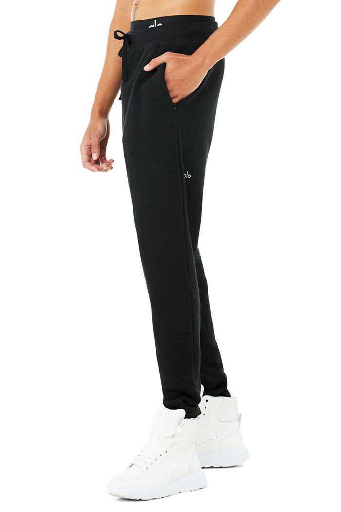 Alo Yoga The Triumph Sweat Men's Pants Black | MGWHQZC-59