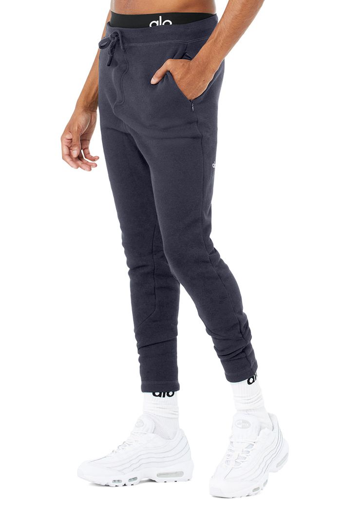 Alo Yoga The Triumph Sweat Men's Pants Black | OHCAXGF-62