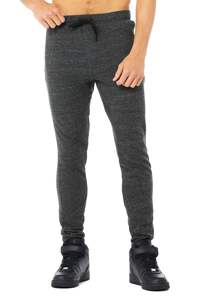 Alo Yoga The Triumph Sweat Men's Pants Grey Black | FQOESKB-63