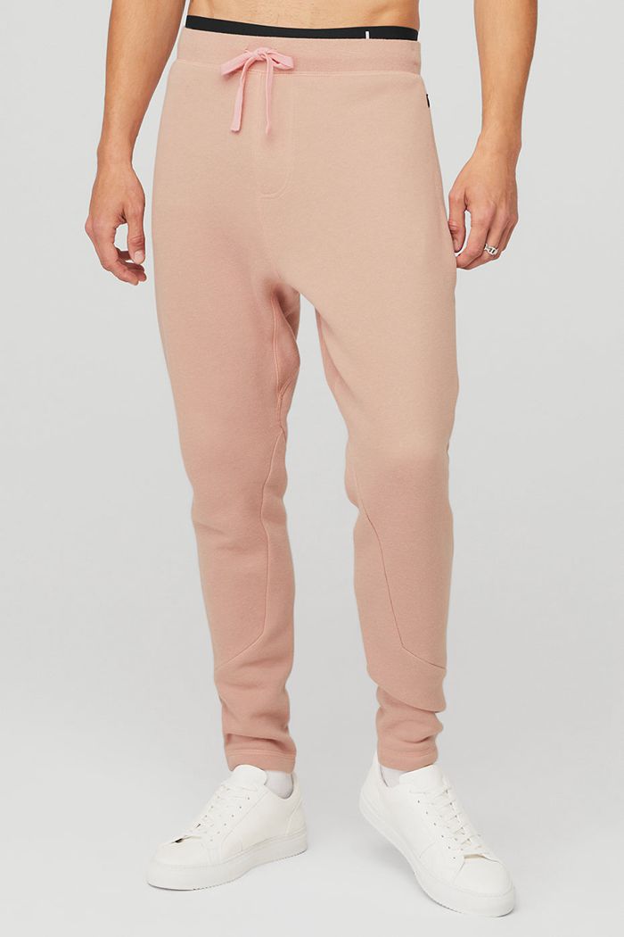 Alo Yoga The Triumph Sweat Men's Pants Pink | UVKTMPE-94