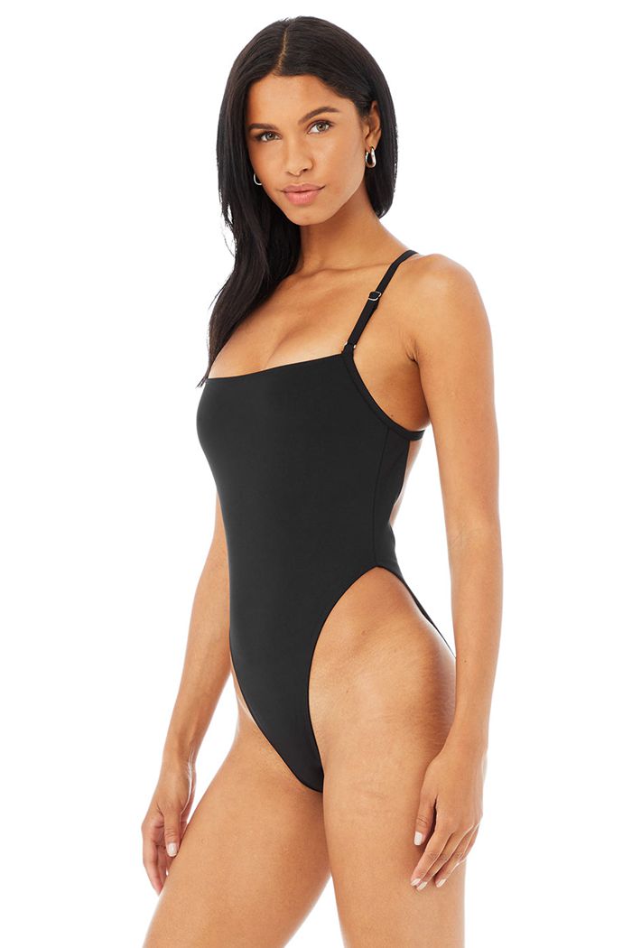 Alo Yoga Thrill Seeker Women's Bodysuit Black | COXUEKR-28