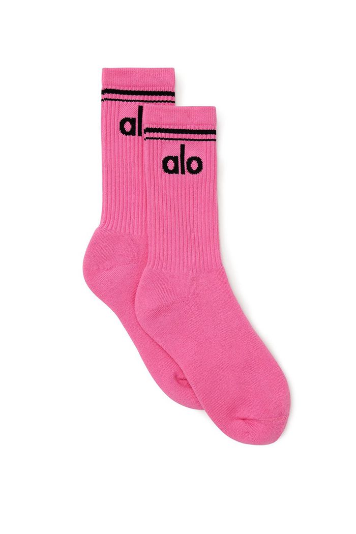 Alo Yoga Throwback Women's Socks Black | KGBSWRJ-89