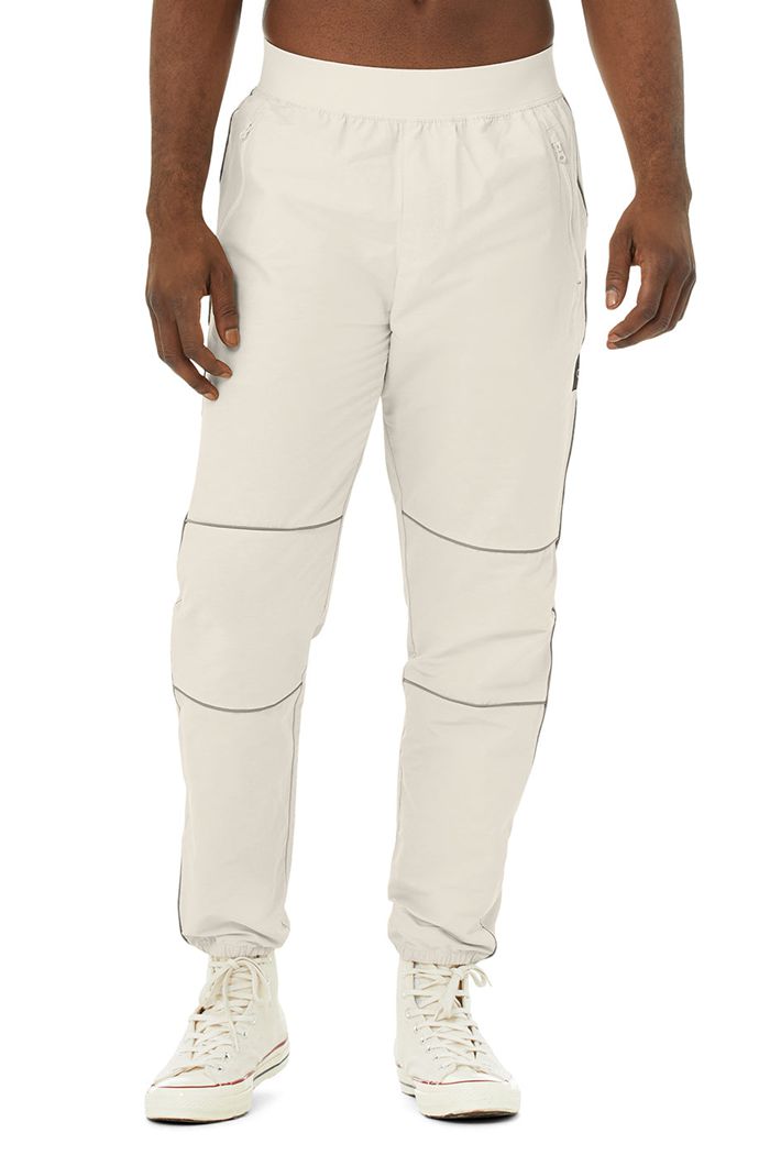 Alo Yoga Torrent Track Sweat Men's Pants Beige | OFIEYDT-51