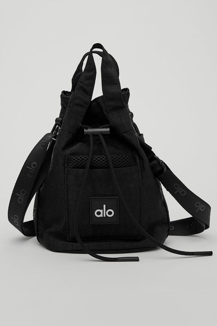 Alo Yoga Utility Cross Body Bucket Women's Bags Black | MLGIQXW-10