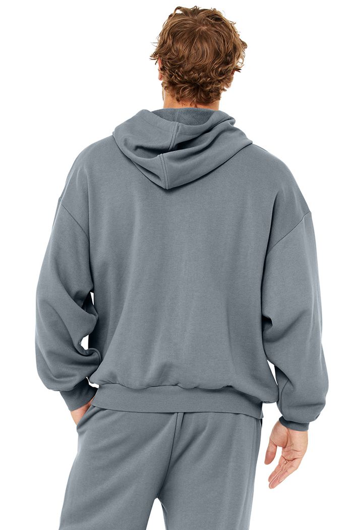 Alo Yoga Accolade Men's Hoodie Grey | LOWUSQE-23