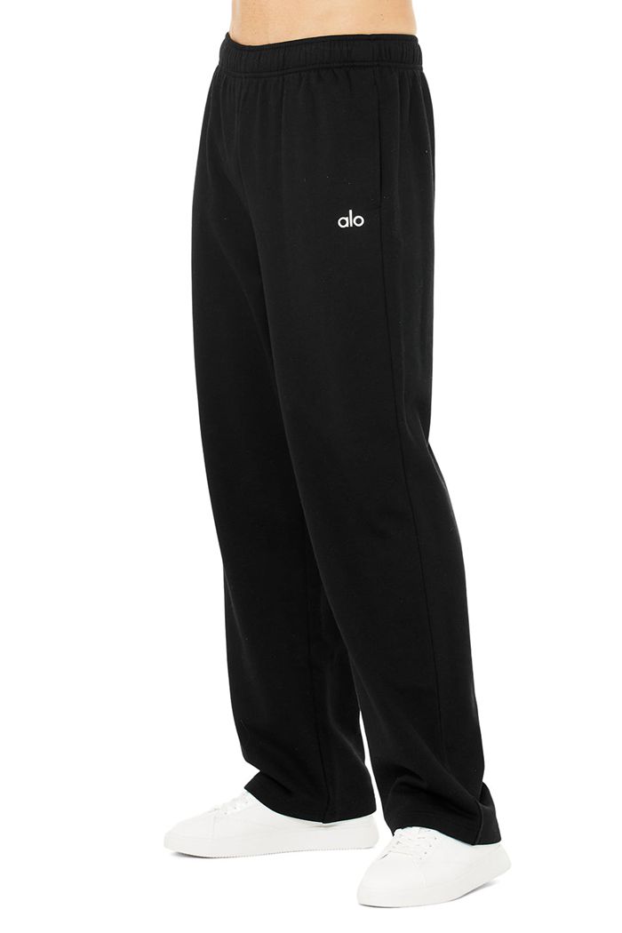 Alo Yoga Accolade Straight Leg Sweat Men's Pants Black | CFUYDMQ-72