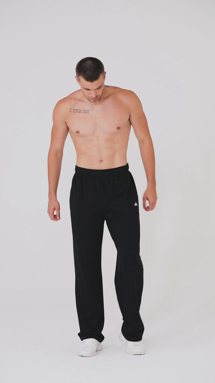 Alo Yoga Accolade Straight Leg Sweat Men's Pants Black | PAHDNIT-67