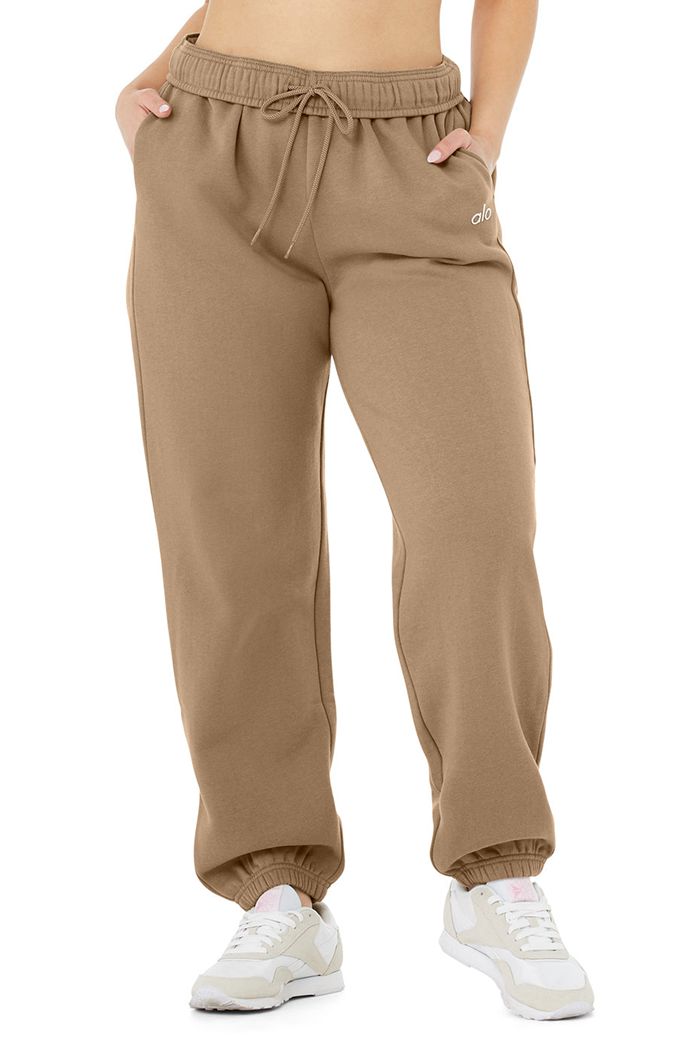 Alo Yoga Accolade Sweat Women's Pants Brown | BARKYQX-02