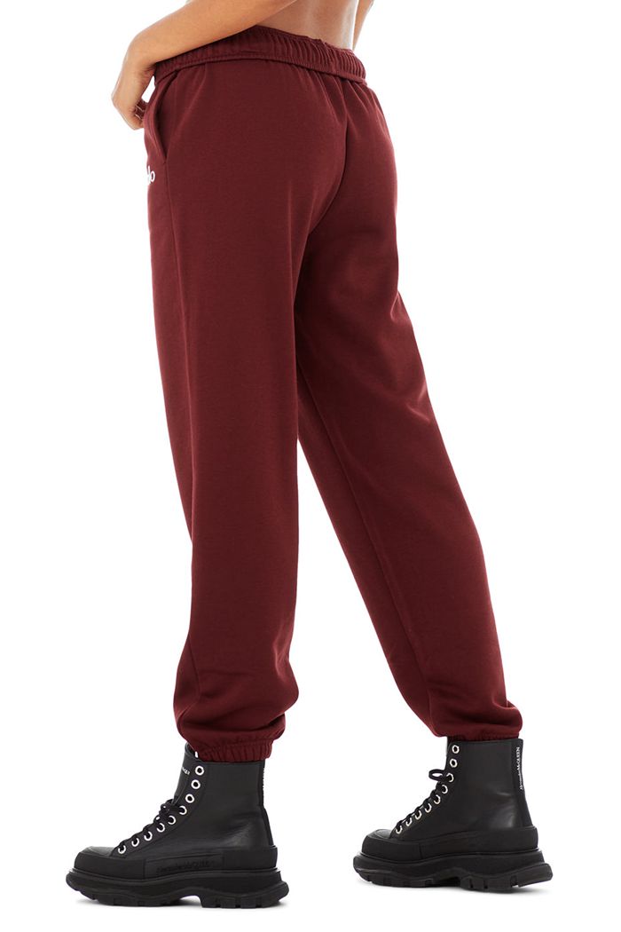 Alo Yoga Accolade Sweat Women's Pants Red | KUYVBNF-57