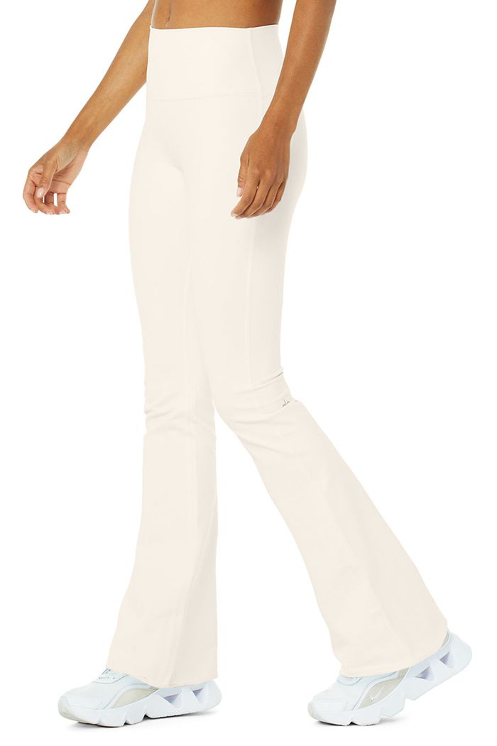 Alo Yoga Airbrush High-Waist Bootcut Women's Leggings White | NJTUVMF-87