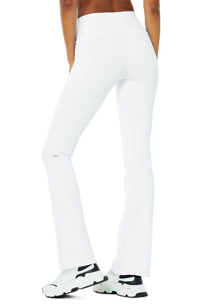 Alo Yoga Airbrush High-Waist Bootcut Women's Leggings White | UGPZEIY-32