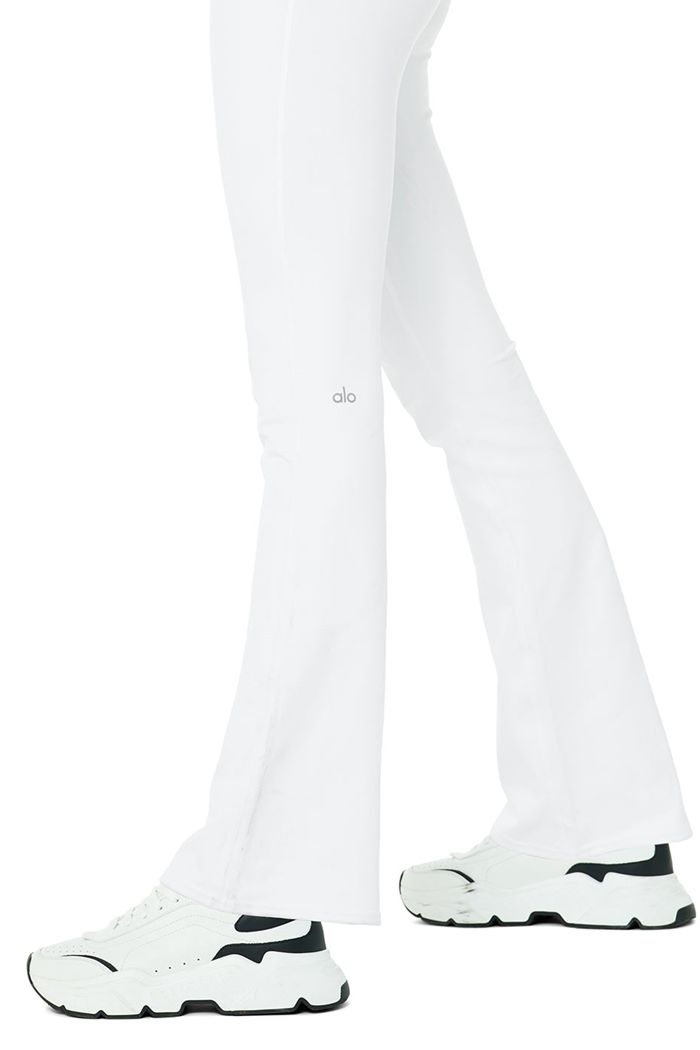 Alo Yoga Airbrush High-Waist Bootcut Women's Leggings White | UGPZEIY-32