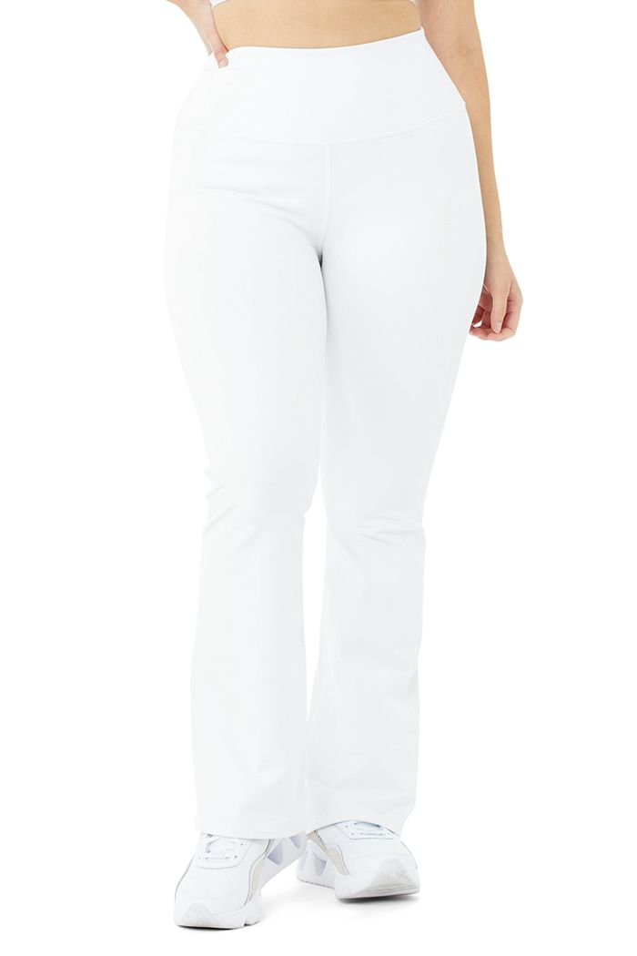 Alo Yoga Airbrush High-Waist Bootcut Women's Leggings White | UGPZEIY-32