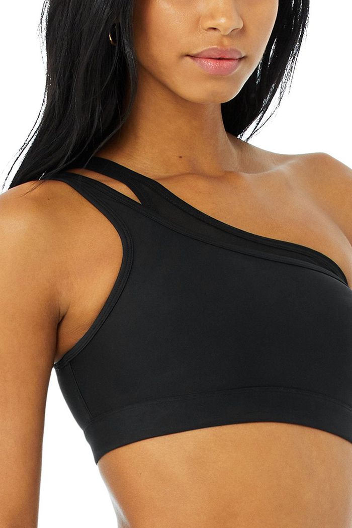 Alo Yoga Airlift Excite Women's Bras Black | EWONAUV-06