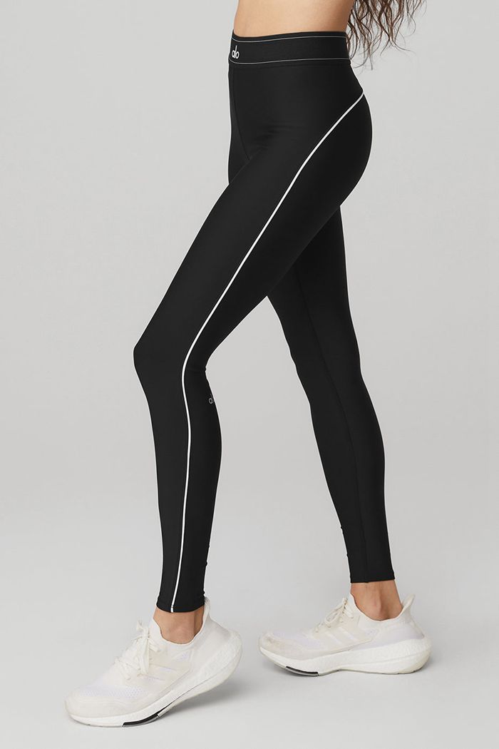 Alo Yoga Airlift High-Waist Suit Up Women's Leggings Black | CAIVQOD-46