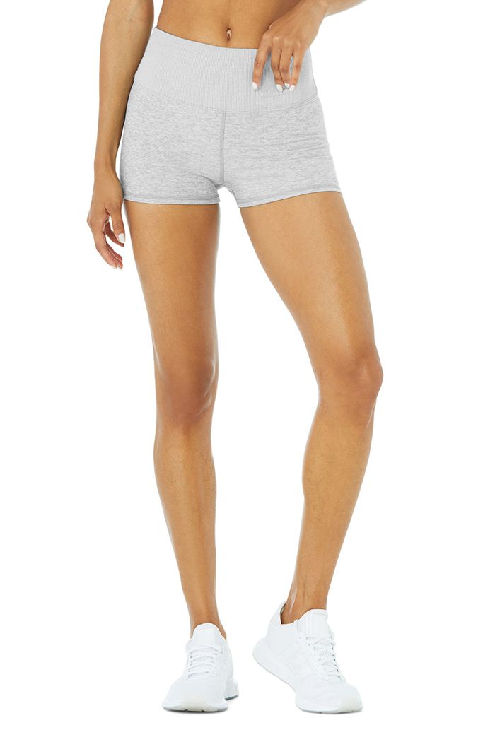 Alo Yoga Alosoft Aura Women\'s Short Grey | GRSVIEO-17