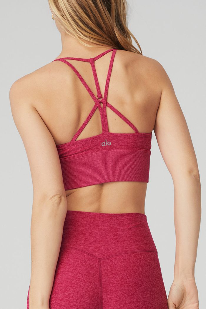 Alo Yoga Alosoft Lavish Women's Bras Red | MTSNIYD-91