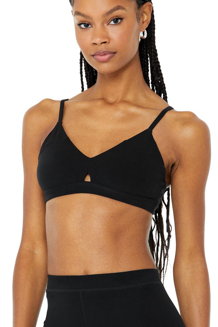 Alo Yoga Alosoft Lounge Women's Bras Black | CZBWHYL-26