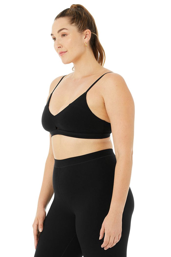 Alo Yoga Alosoft Lounge Women's Bras Black | CZBWHYL-26