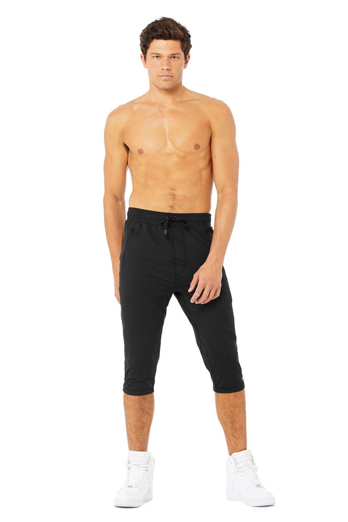 Alo Yoga Balance Capri Men's Pants Black | UHOSKFL-92