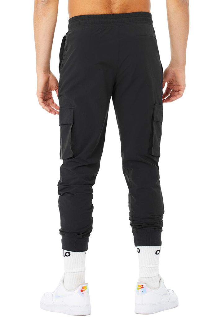 Alo Yoga Cargo Division Field Men's Pants Black | AGURSTK-59