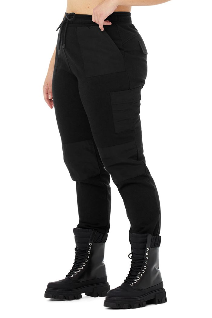 Alo Yoga Cargo Jogger Women's Pants Black | BUQSXZN-20