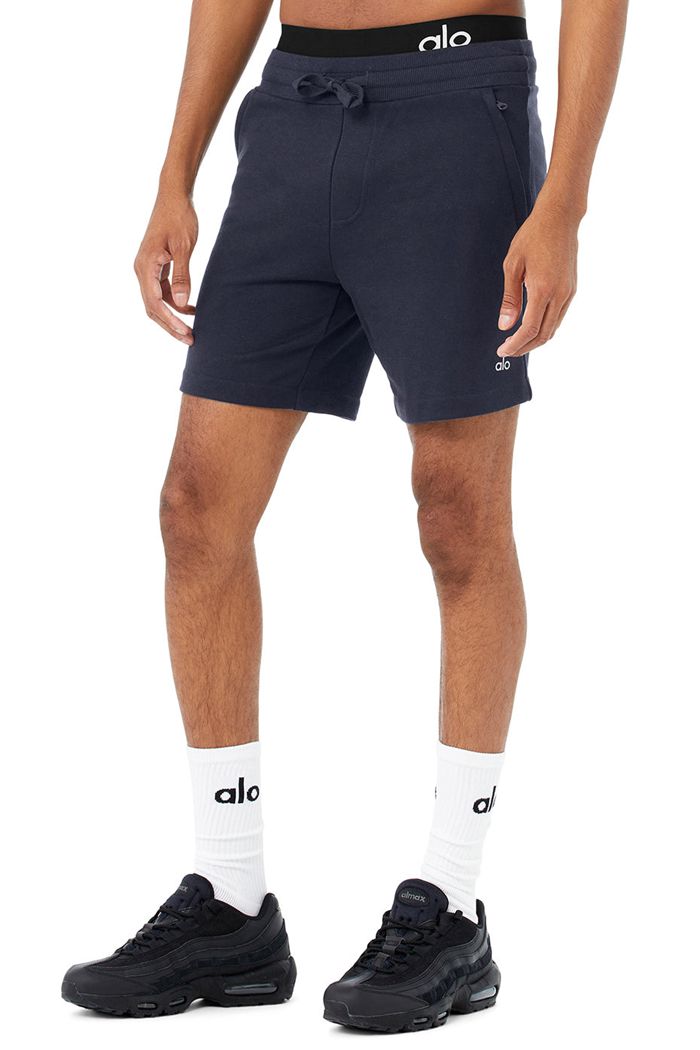 Alo Yoga Chill Men\'s Short Black | GHESYNO-31