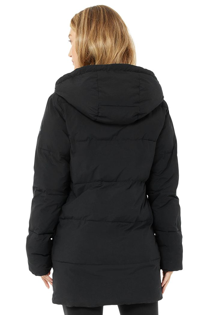 Alo Yoga Cypress Puffer Women's Jackets Black | GXDVMTK-68