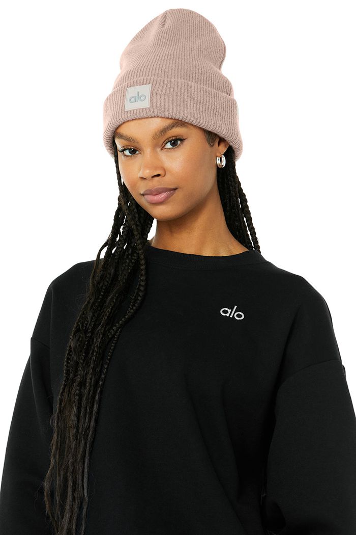 Alo Yoga Everyday Women's Beanie Pink | MRYKNQC-57