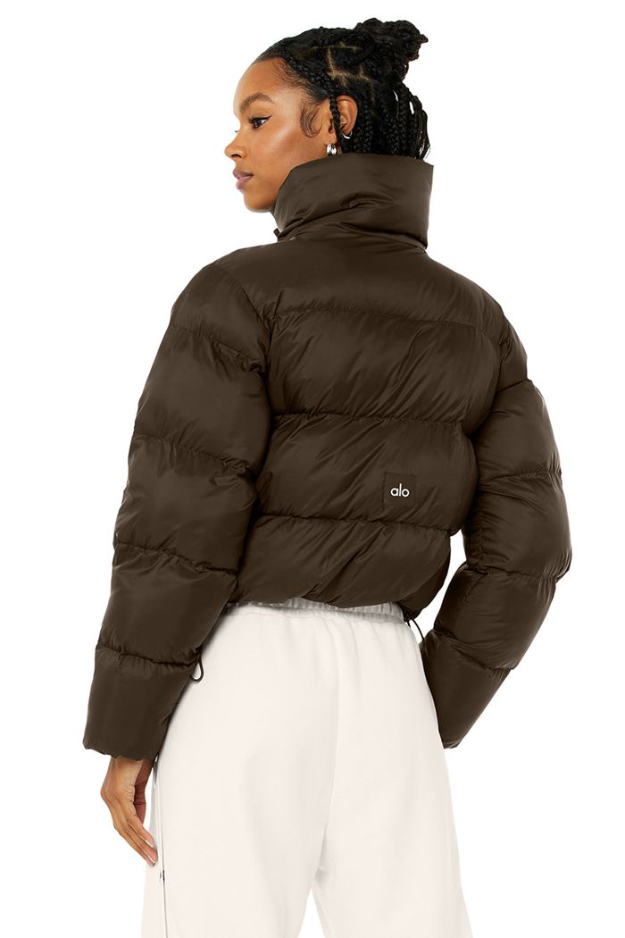 Alo Yoga Gold Rush Puffer Women's Jackets Black | MDRTFYN-52