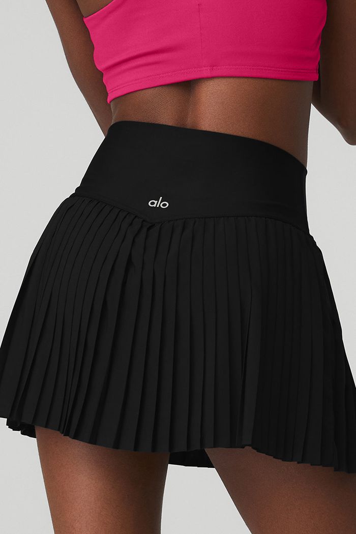 Alo Yoga Grand Slam Tennis Women's Skirts Black | YSUBRVE-93