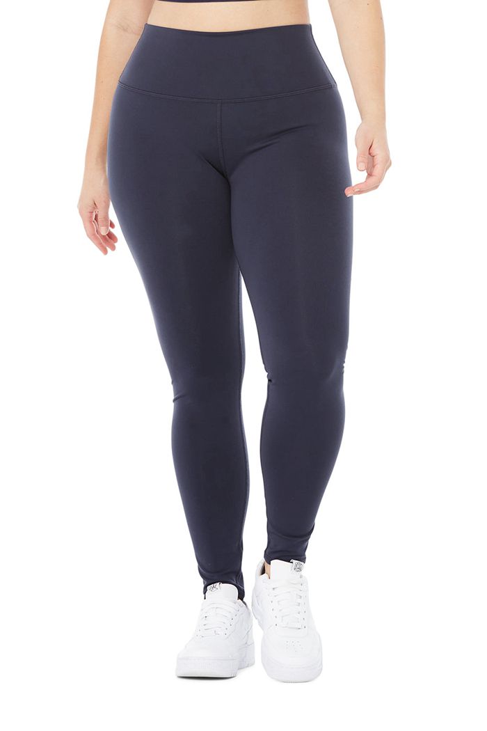 Alo Yoga High-Waist Airbrush Women's Leggings Black | TDRYVZL-85